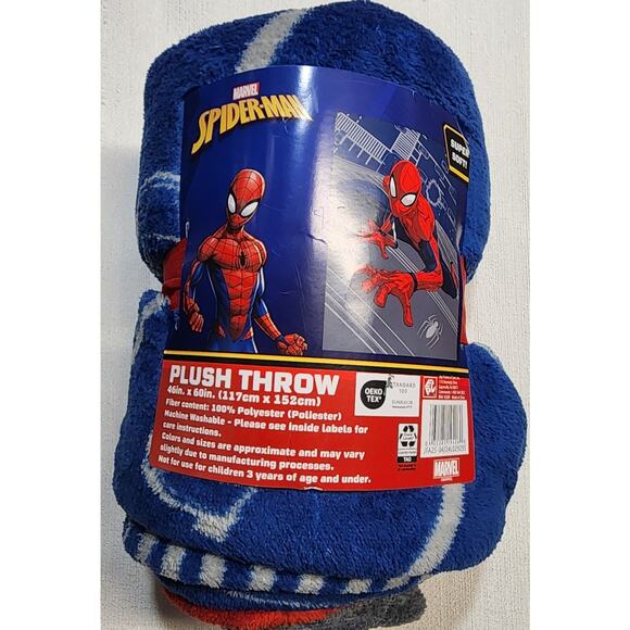 Marvel Spider-Man fleece throw 50'' x 60 ''-NEW - Picture 1 of 7